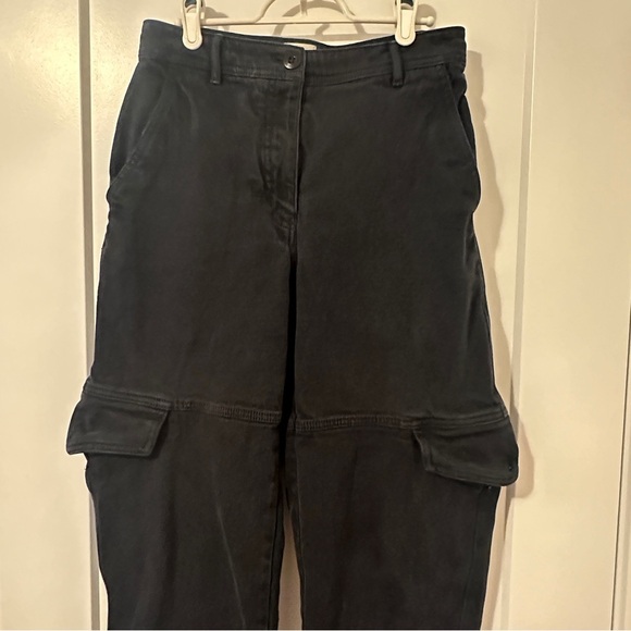 Wilfred Free Aritzia Black Modern Cargo Utility Pants High Waisted Size 2 Womens - Picture 4 of 16